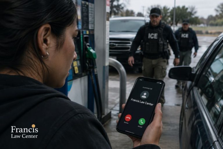 An immigrant seeks legal help from a trusted immigration lawyer due to increased ICE arrests.